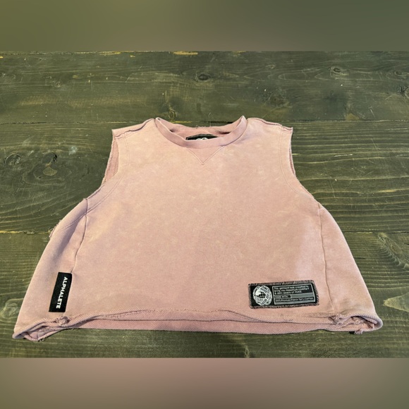 Alphalete very terry tank and shorts set in Rose Quartz - Picture 2 of 2